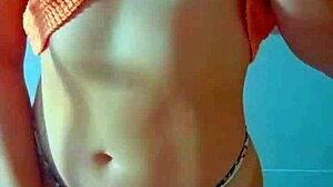 College teens rub wet shaved pussies in shower