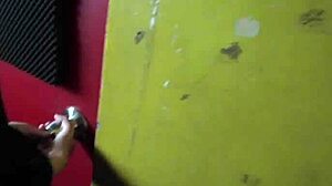 Beautiful japanese bar owner with huge natural tits negotiates threesome creampie deal