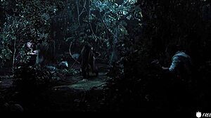 imagine this big titted asian bound in woods used hard like a doll...