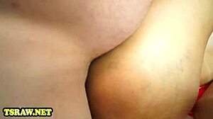 Holy Shit, Shemale Sucks Cock Then Takes Bareback Ass Pounding!