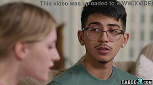 shy teen cheerleader melody marks loses virginity on big black cock