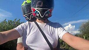 i picked up a didi client no bra and he noticed my huge tits right away