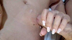 bbw latina couple homemade creampie on big clit pussy