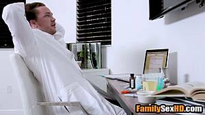 hey geeky stepson tests stepmom and stepsis for hot fucks