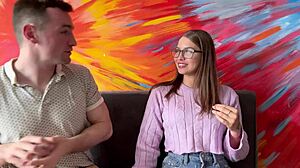 Skinny Latina Student Glasses Off Fucks Professor Cock For Passing English Class