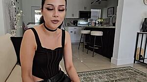 goth latina stepsis begs for doggystyle pounding penelope reed