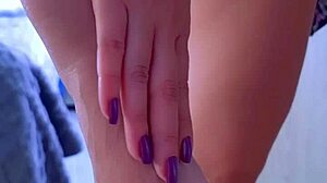 desi college girl lifts skirt for sensual solo masturbation orgasm