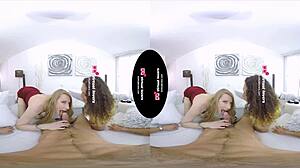 Guy Hires Two Big-Titted Shemales for Lingerie Threesome Pound