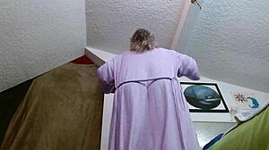 dawnskye1962's giantess fetish crushes with big tits and hairy pussy