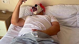 Caught stepdad jerking off on my bed now he bends me over rough