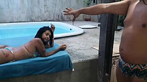 watch my boyfriend pound squirting latina samantha's big ass at el toro de oro party with thales milleto and fada mel