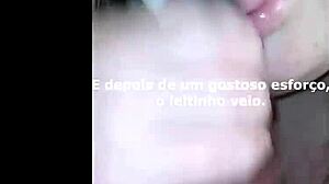 her thirst was huge so she begged for more cum and finally got her naughty oral fix