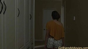 Busty Lesbian Teens Tribbing Scissoring Fingering Kissing HD