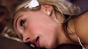 ana foxxx and sky pierce get cozy in the living room until stepmom jessica ryan joins the steamy makeout