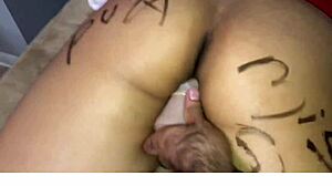 sexy santa latina prostitute plays dirty with huge dildo toys nonstop