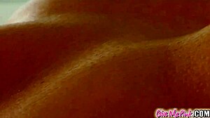 Wanda oils up wide, spreads shaved pussy and tight ass wide open