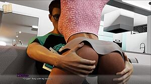 Big titted babe with huge ass takes monster cock deep