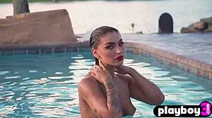 glamorous milf emily rinaudo strips lingerie poses naked bubble butt