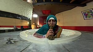my pussy to mouth action in jacuzzi with mia niqab