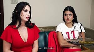 Rich milf alice thunder dominates student richard glaze on desk