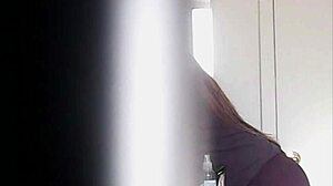 watching this big boobs blonde changing her massive tits