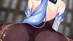 ganyu rides cowgirl in super erotic genshin hentai scene