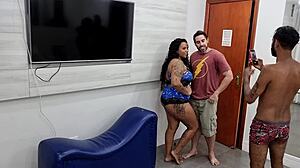 bbw kelly campos first porno backstage big black cock cum facial