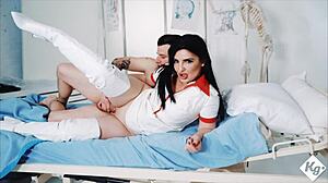 Exotic Fetish Nurse Hands Mouth Wet Cunt Cures Huge Dick Patient Masturbation