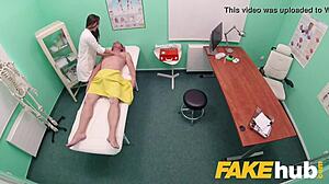 Fake Hospital Masseuse Cures Backache with Hot Wet Pussy Squirting Orgasms