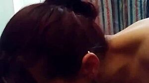 bree's got this black cock in her mouth sucking steady