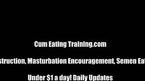 EAT YOUR CUM FOR ME, LOSER - SHOOT THAT LOAD AND SWALLOW EVERY DROP CEI!