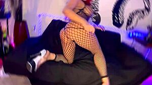 Teasing cosplay babe's big tits ass bent over for deep doggystyle pounding?