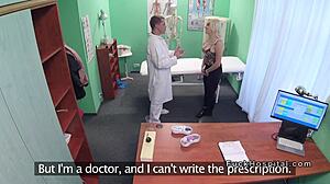 DOCTOR rams BLONDE NURSE hard then unloads cum all over her tight ASSHOLE!