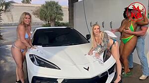 Kora Bell Angel Minx Duchess Coco Suck Fuck Public Carwash