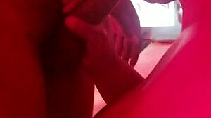 hubby rams big cock deep into best friend's juicy ebony ass doggystyle