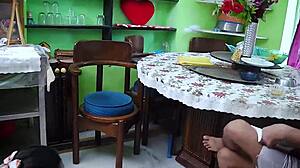 real indian wife takes double penetration creampie in homemade threesome