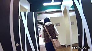 adorable czech nympho seduced in mall gets hardcore pov pounding