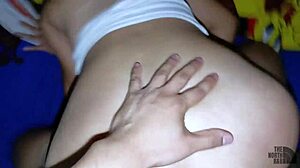 Fucking best friend's big ass Latina wife doggystyle till creampie gape