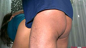 CAUGHT BEST FRIEND'S WIFE MASTURBATING NOW POUNDING HER TIGHT PUSSY!