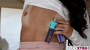 shy petite freya von doom loses nnn deepthroat challenge