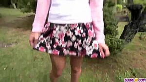 I gave anna anjo the best outdoor blowjob to that random guy slurpjp com