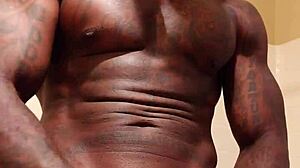 Hallelujah Johnson Worships Massive Black Hairy Monster Cock Frenzy