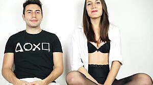 Lustery Submission 556: Matthias Fucks Erin Bent Over in Stockings