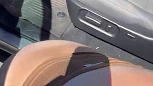 blonde slut bent over fucked deep before huge public facial