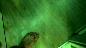 Sneaking Bathroom Peek at Cute Babysitter Shower Leads to Steamy Blowjob Action