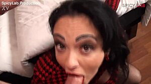 sinful milf takes anal in hotel bent over doggystyle deepthroat cumshot on shaved pussy with tattooed amateur couple