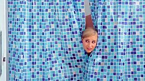 Step Into Teen Redhead's Steamy Shower Masturbation Webcam!