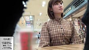 japanese big tits babe creampied after hot blowjob