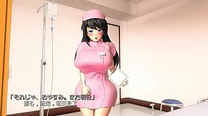 busty nurse makes patient happy in hospital