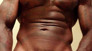 Hallelujah Johnson Worships Massive Black Hairy Monster Cock Frenzy